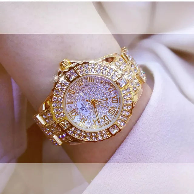 Celestial Radiance Diamond Watch - Luxury Gold Timepiece