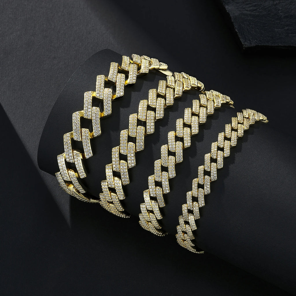 Iced Cuban Link Moissanite Bracelet