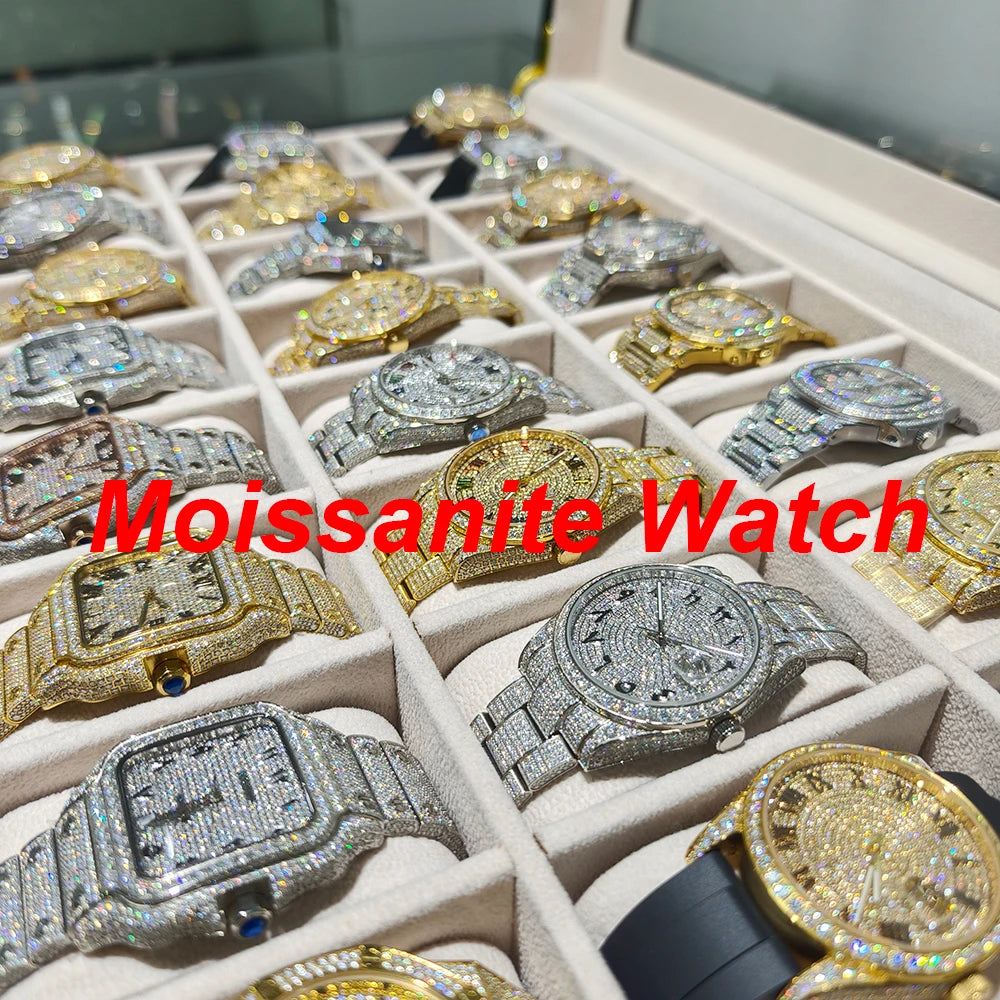 Celestial Moissanite Watch - VVS D Custom Stainless Steel