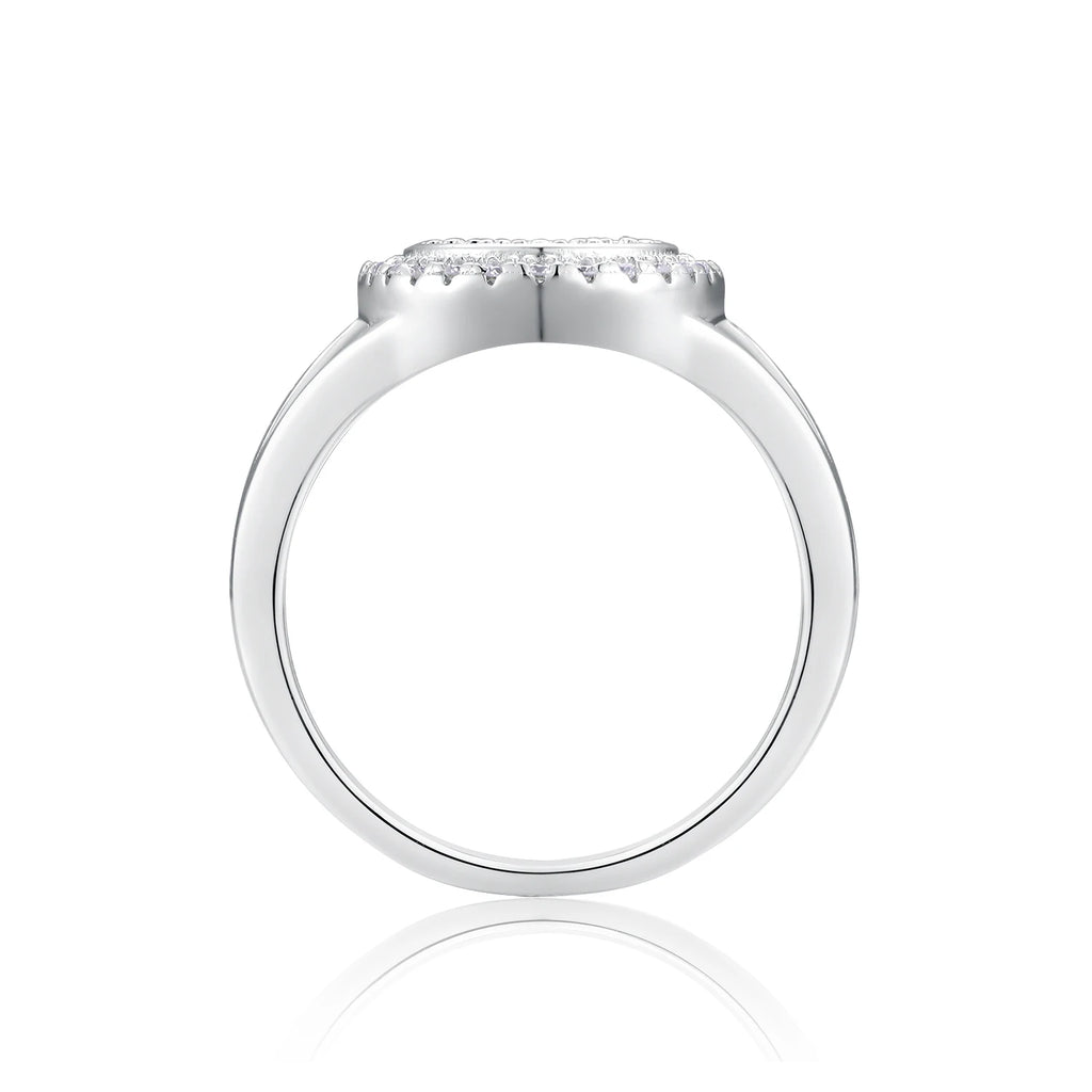 GRA Certified Iced Out Moissanite Ring - 925 Sterling Silver Hip Hop Luxury