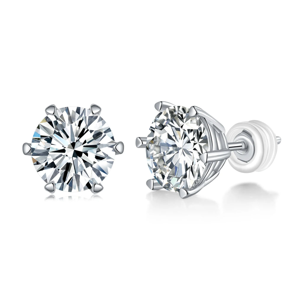 GRA Certified VVS Moissanite Stud Earrings