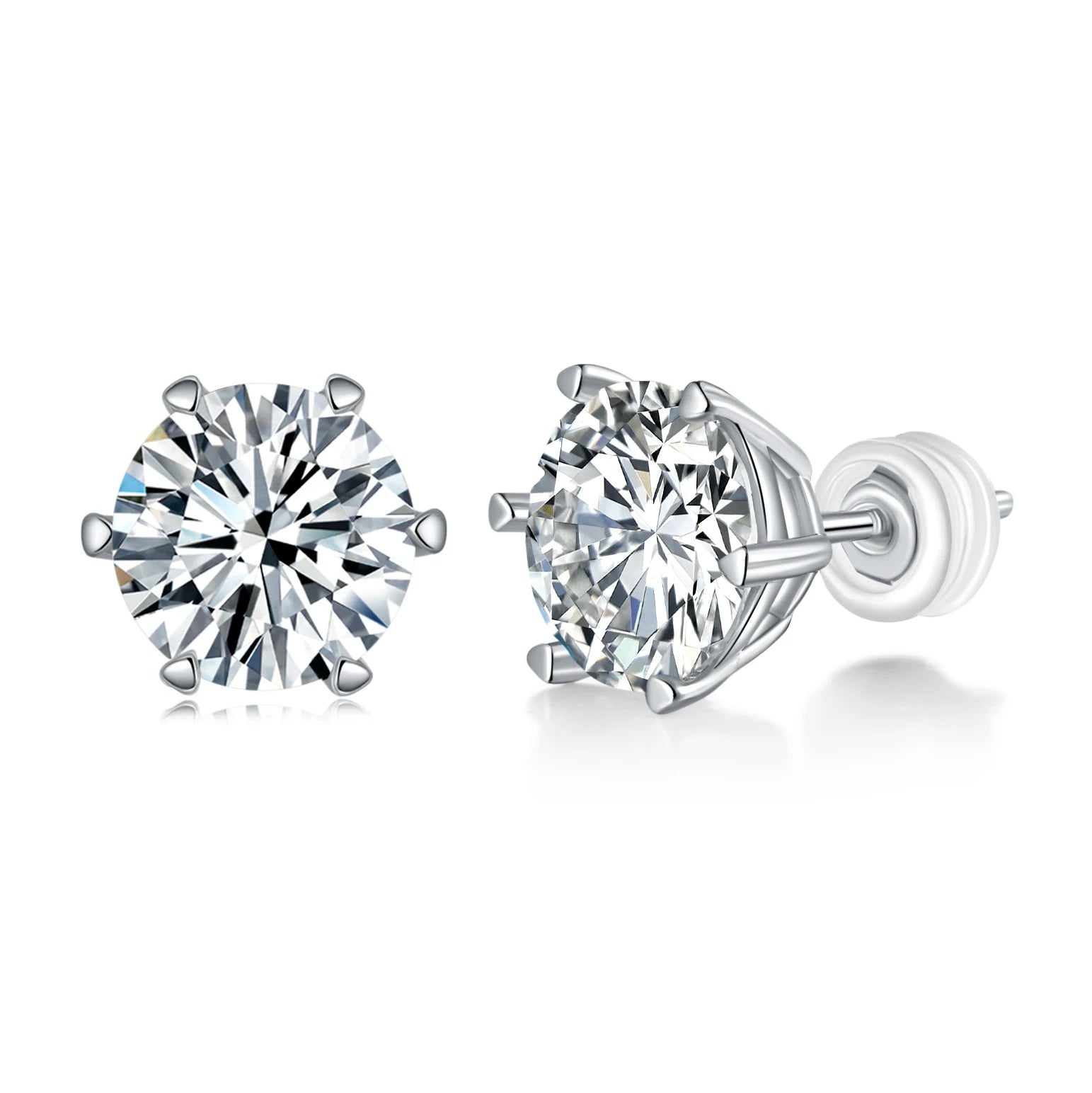 GRA Certified VVS Moissanite Stud Earrings