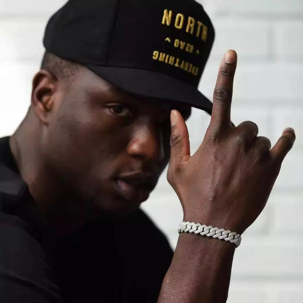 Iced Cuban Link Moissanite Bracelet