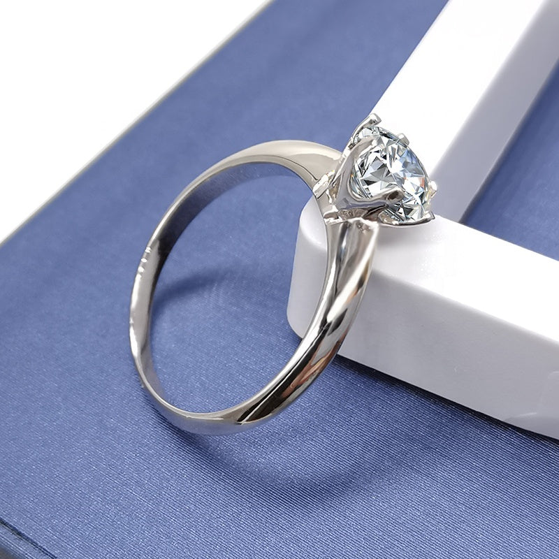2 Carat Moissanite Engagement Ring Collection - 925 Silver
