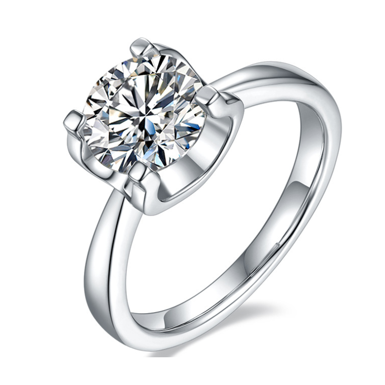 2 Carat Moissanite Engagement Ring Collection - 925 Silver