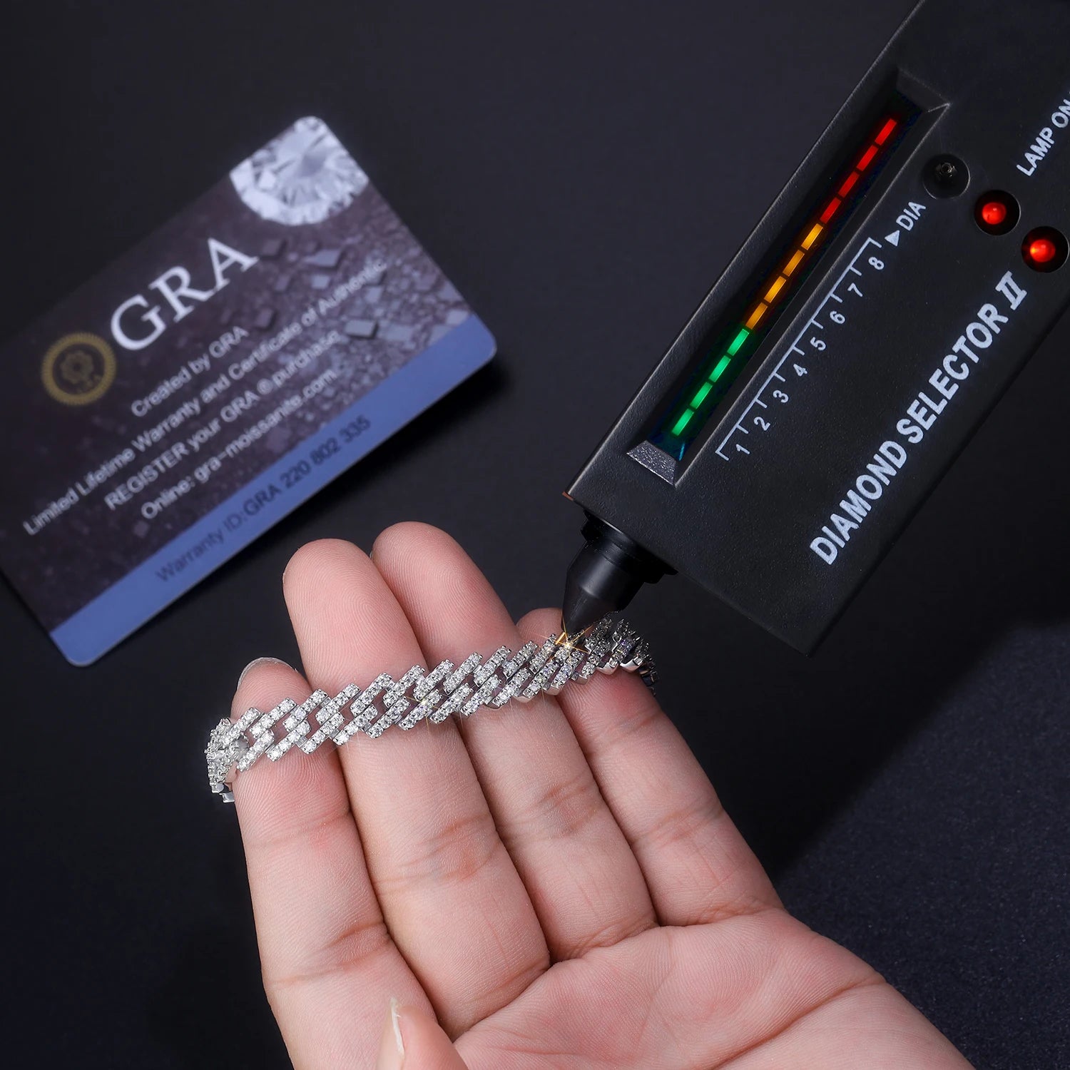 Moissanite Miami Cuban Bracelet - 925 Sterling Silver 18K Gold Plated 8mm