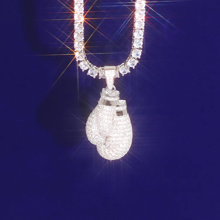 VVS Moissanite Pendant - 925 Sterling Silver in Gold Plating