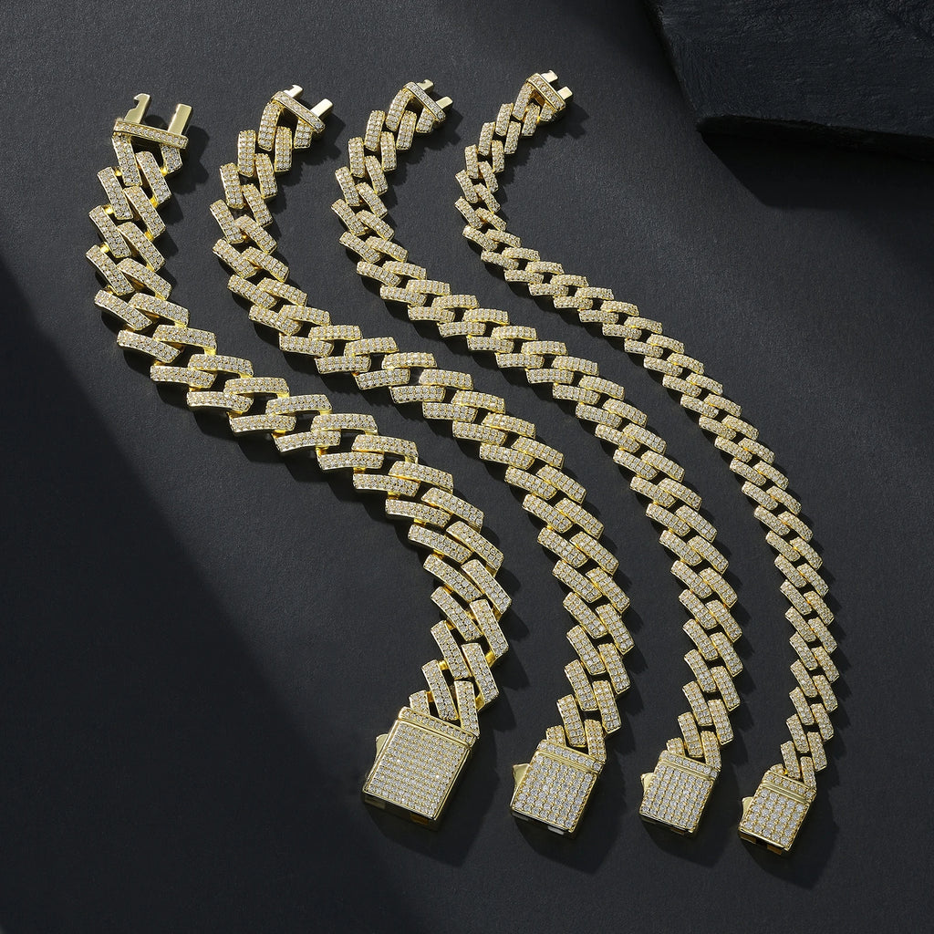 Iced Cuban Link Moissanite Bracelet