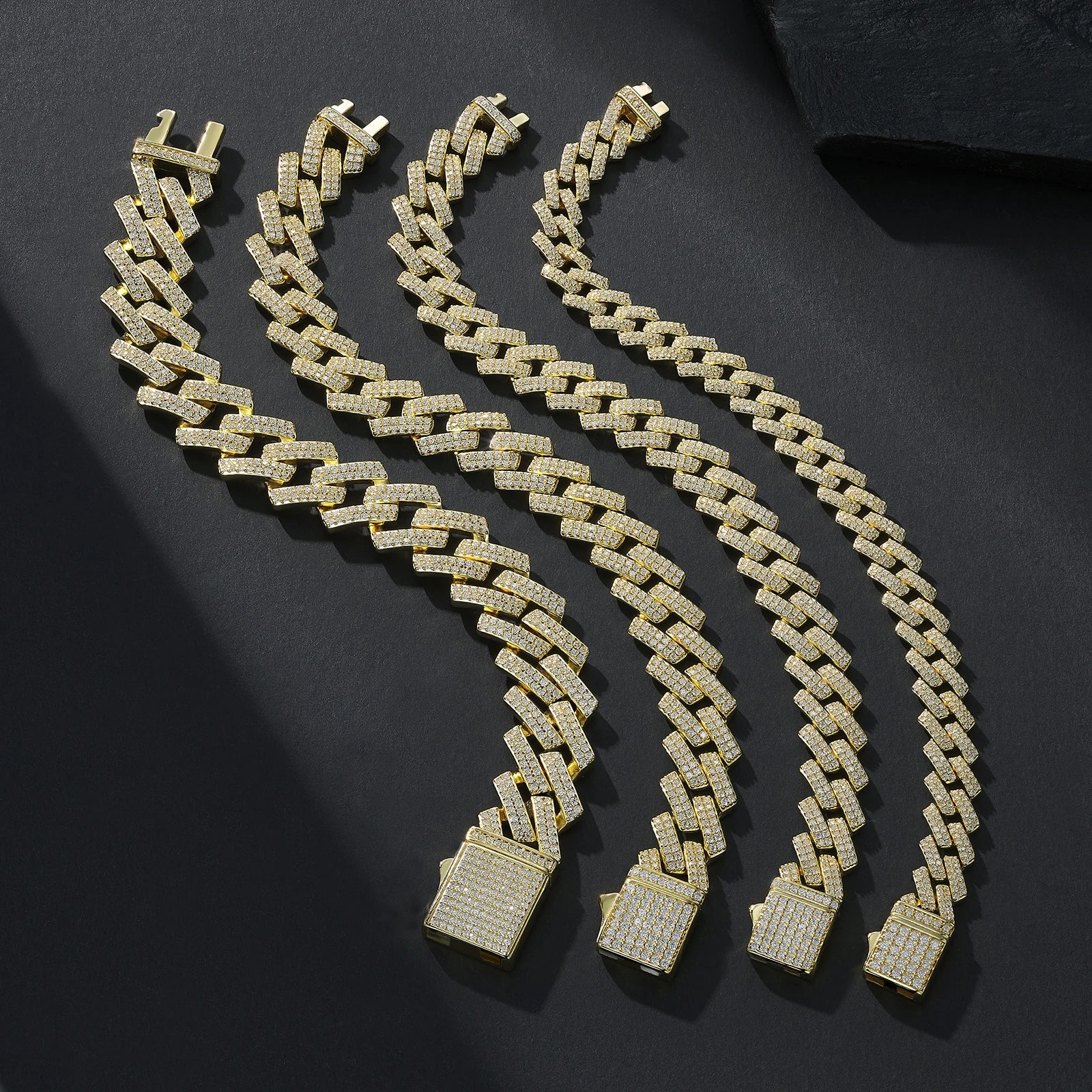 Iced Cuban Link Moissanite Bracelet