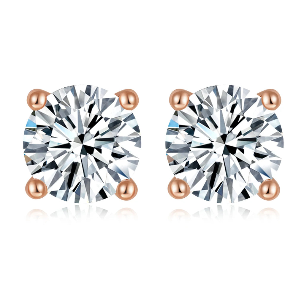 GRA Certified VVS Moissanite Stud Earrings