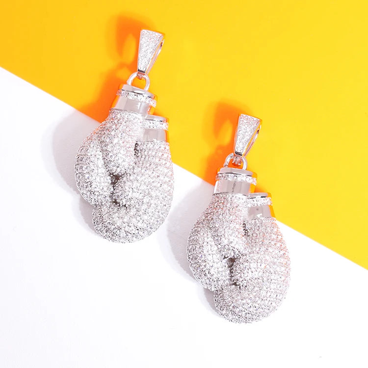 VVS Moissanite Pendant - 925 Sterling Silver in Gold Plating