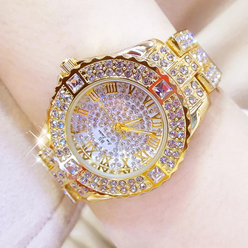 Celestial Radiance Diamond Watch - Luxury Gold Timepiece
