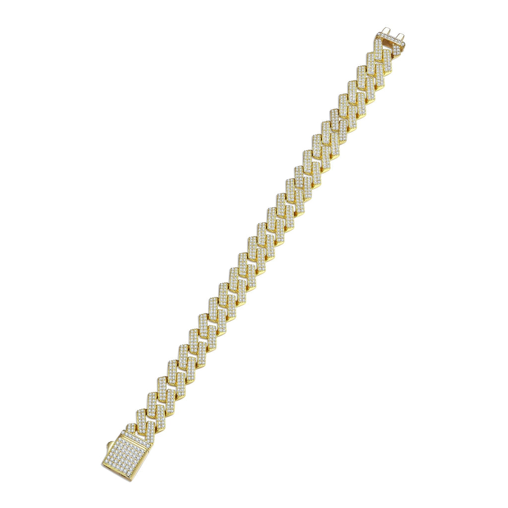 Iced Cuban Link Moissanite Bracelet