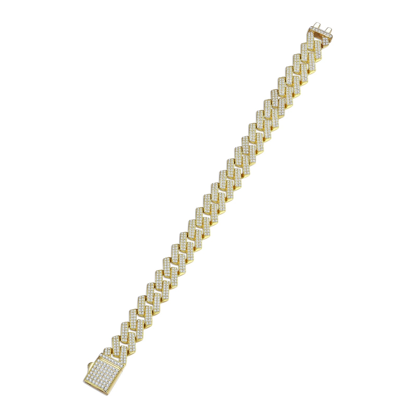 Iced Cuban Link Moissanite Bracelet