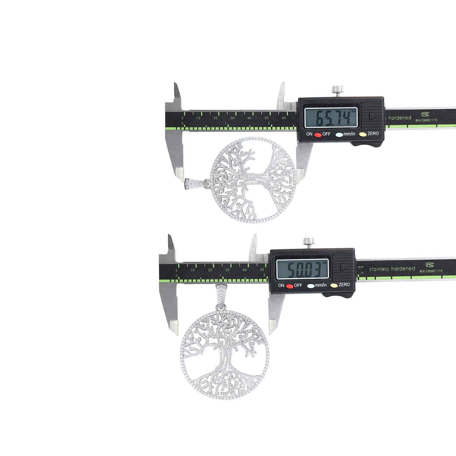 Tree of Life Iced-Out Moissanite Pendant - GRA Certified