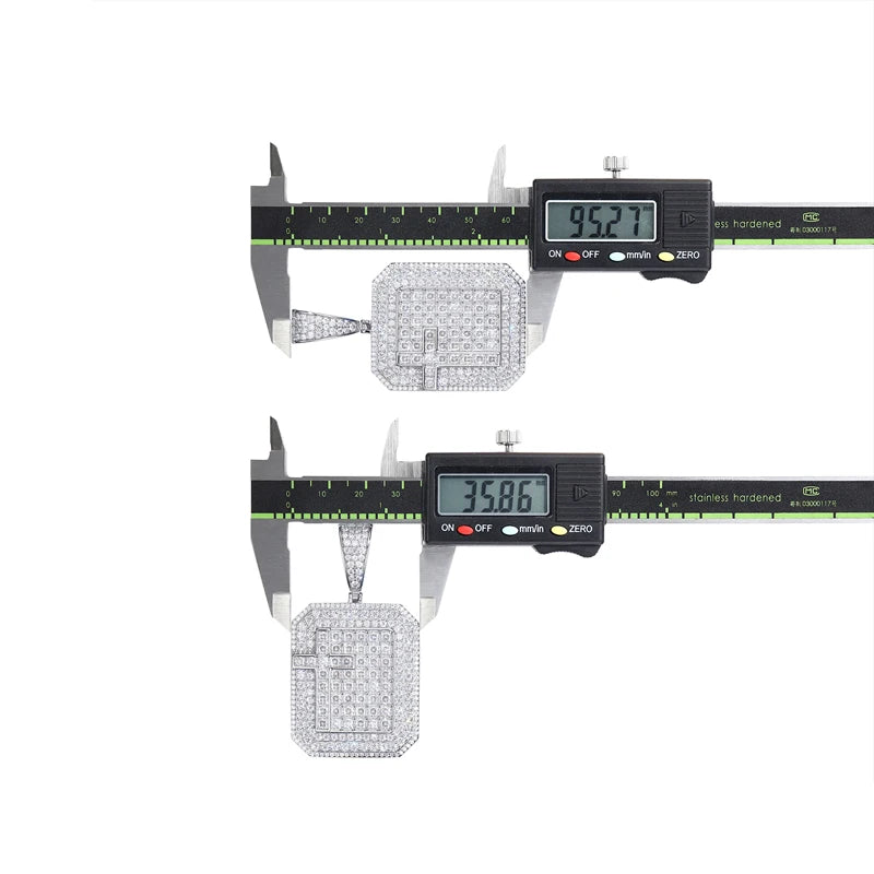 Sovereign Shield Moissanite Pendant - 18K Gold Plated S925 Silver