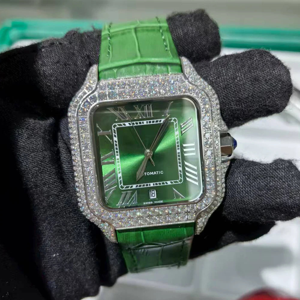 VVS Moissanite Iced Out Watch - Luxury Diamond-Pass Timepiece