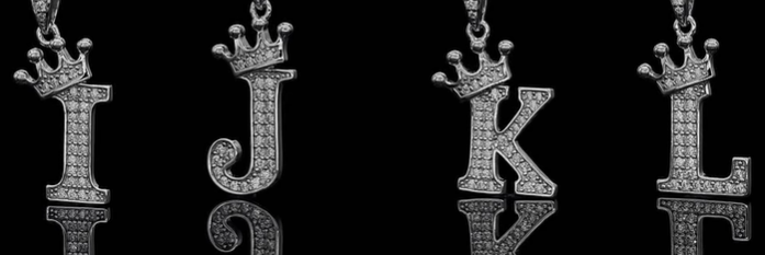 Iced-Out Initial Letter Pendant - Personalized A-Z Moissanite Necklace