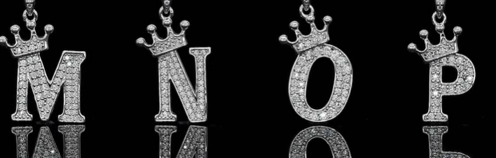 Iced-Out Initial Letter Pendant - Personalized A-Z Moissanite Necklace