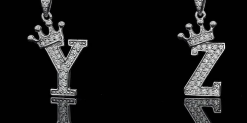 Iced-Out Initial Letter Pendant - Personalized A-Z Moissanite Necklace