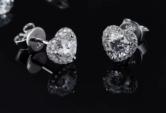 Classic Heart Moissanite Set