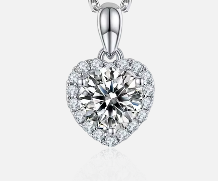 Classic Heart Moissanite Set