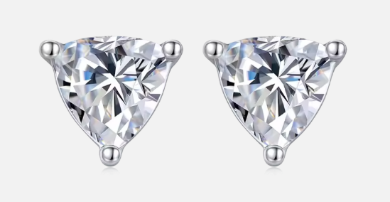 Minimalist Round Moissanite Set - Earrings & Pendant