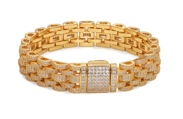 Heavy Cuban Link Bracelet - 18K Gold Plated 925 Sterling Silver