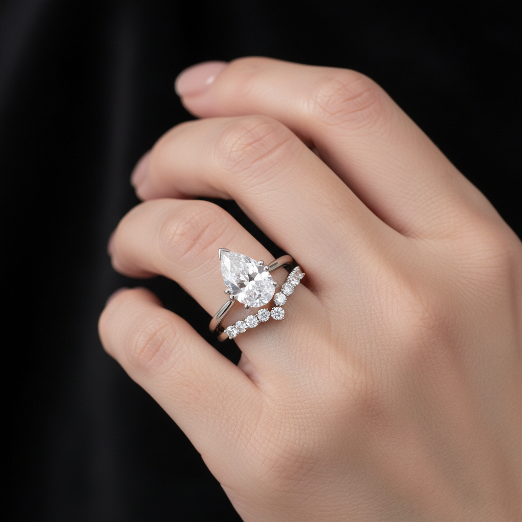 Bridal set worn on hand