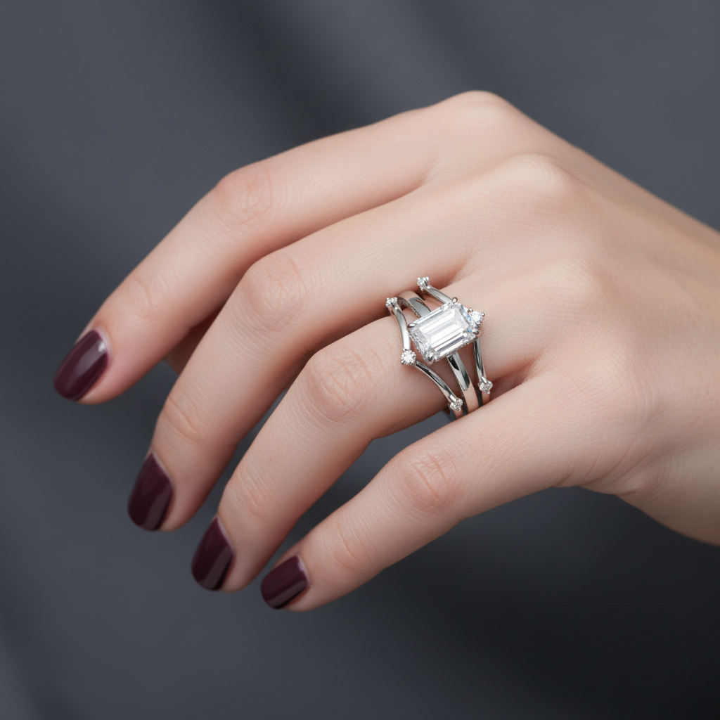 Bridal set worn on hand