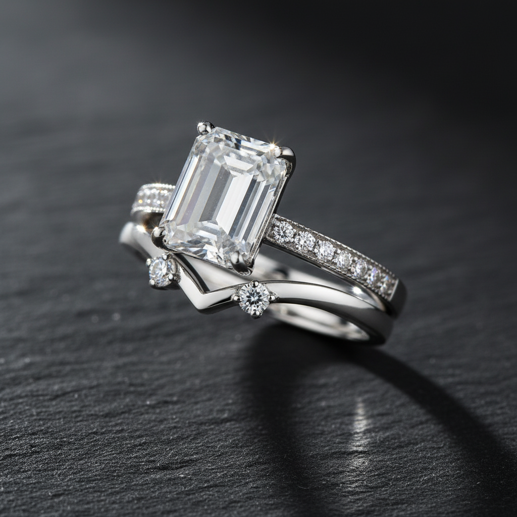 Macro detail of both rings