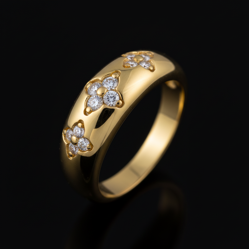 Macro detail of floral accents