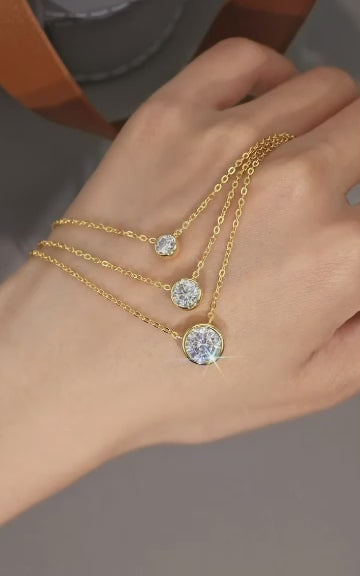 Celestial Essence Pendant - 18K Gold Plated Waterproof Necklace