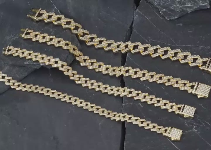 Iced Cuban Link Moissanite Bracelet